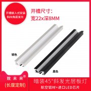 衣柜燈櫥柜燈源頭廠家廠價直銷直條暗裝45度角斜發(fā)光燈